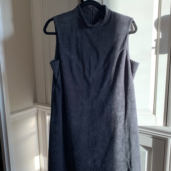 NWOT Grey, Faux Suede Dress - Picture 3 of 3